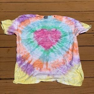 Adult Large Heart Tie Dye